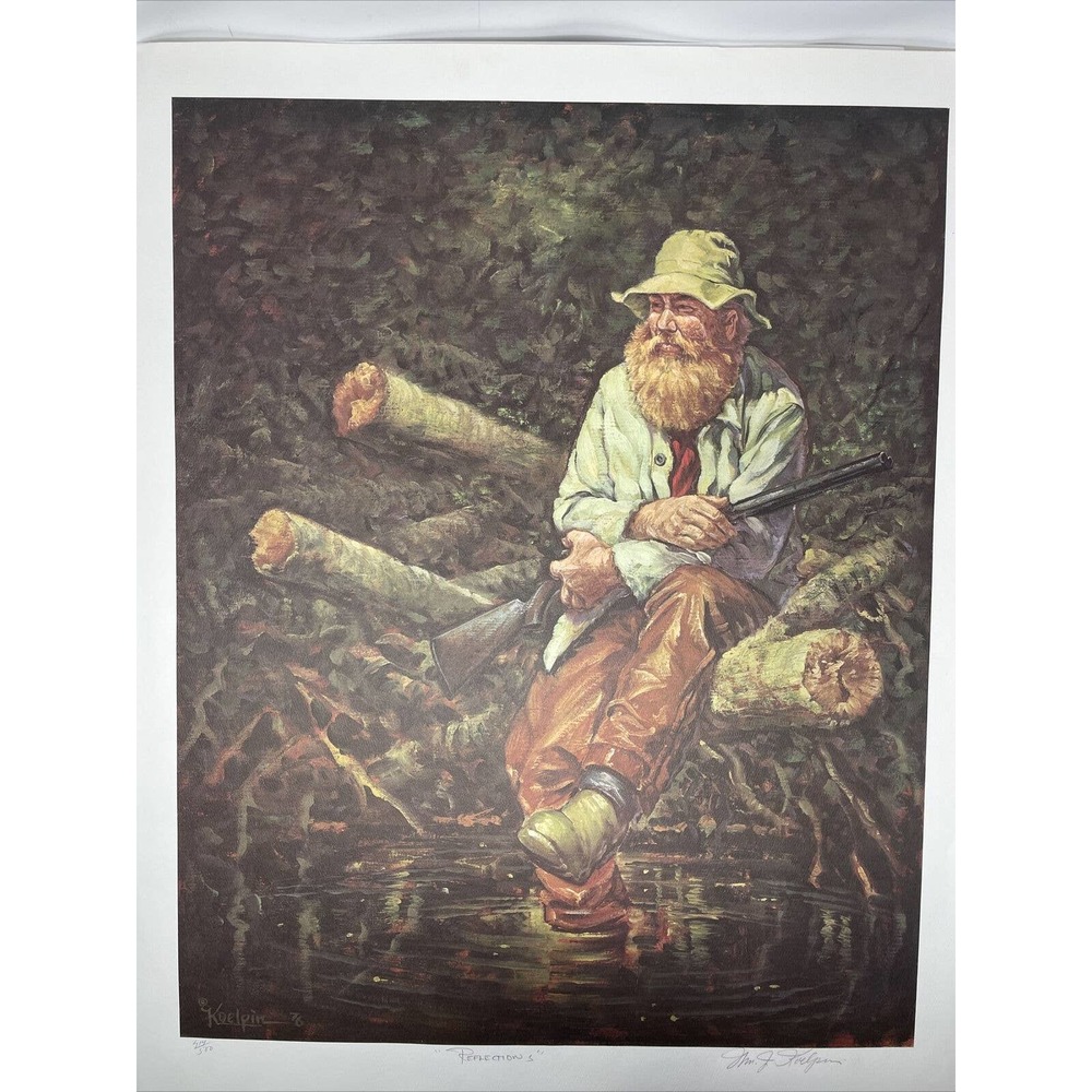 Bill Koelpin Reflections - Hunter 1976 signed and numbered - art print original
